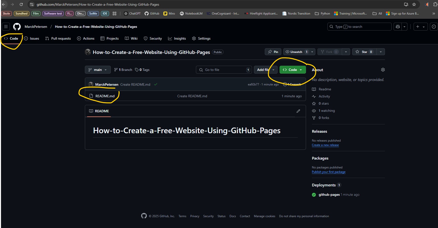 How to Create a Free Website Using GitHub Pages